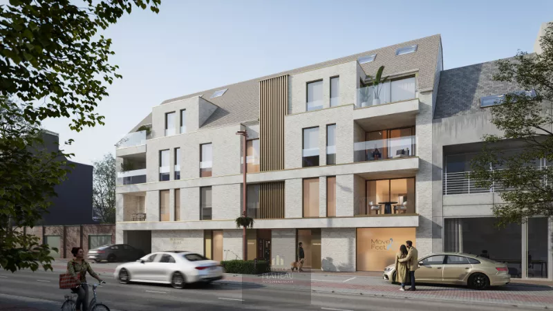 BASILE 0303 - Groot nieuwbouwappartement van 126,89m² in duplex met 3 slaapkamers.