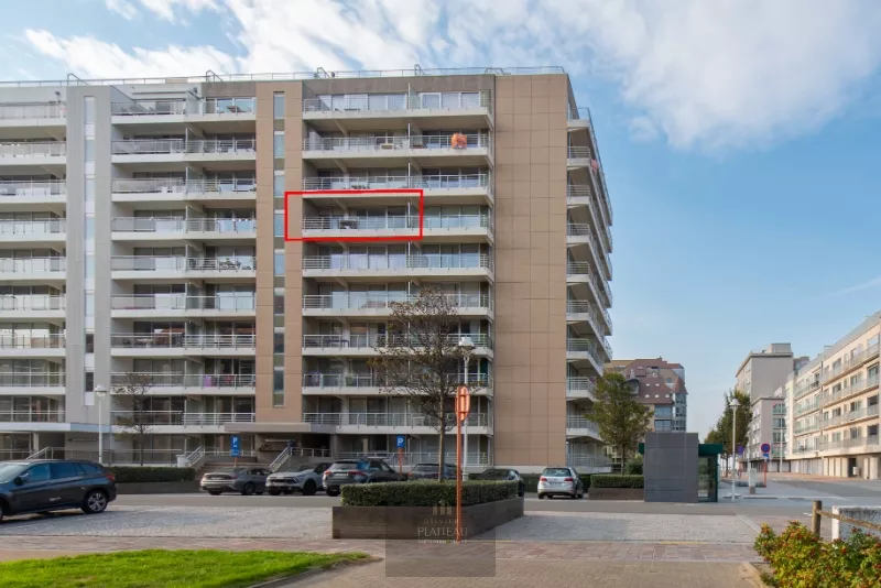 Appartement ensoleillé avec une chambre et un coin nuit.