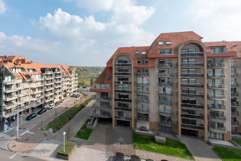 Appartement ensoleillé avec une chambre et un coin nuit.