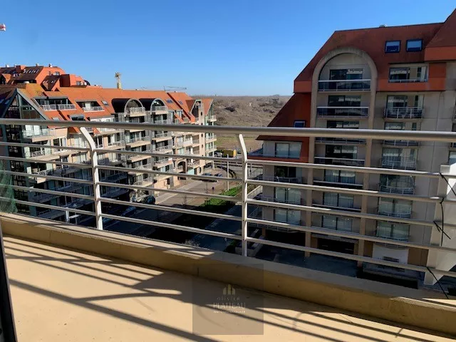 Appartement ensoleillé avec une chambre et un coin nuit.