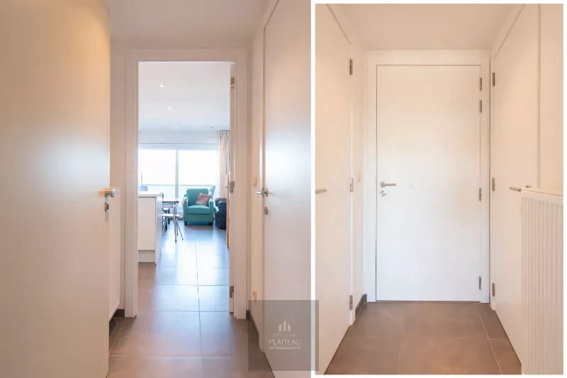 Appartement duplex récent avec une chambre et un coin nuit.